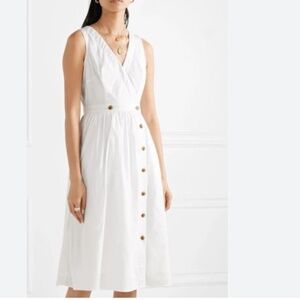 J. Crew White Midi Dress